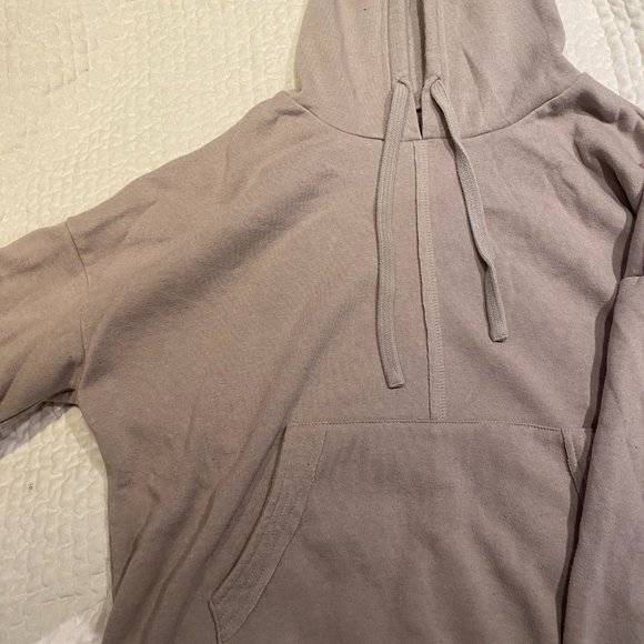 Free People Work It Out Hoodie in Grey Size Medium - Picture 4 of 7